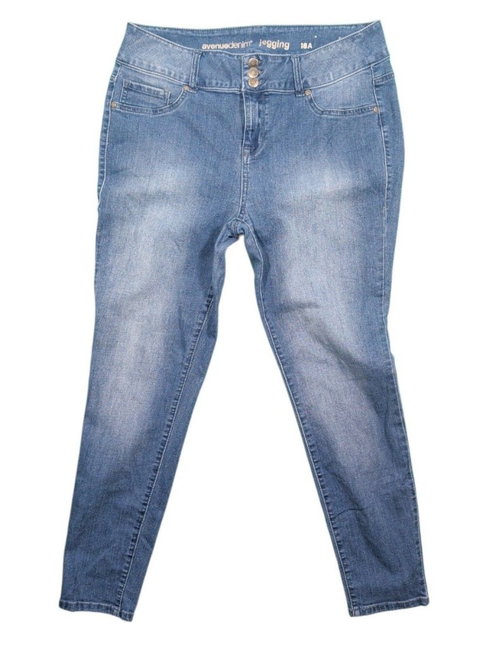 Avenue Denim Jegging Women's Plus Size 18 Average Stretch Skinny Jeans High Rise